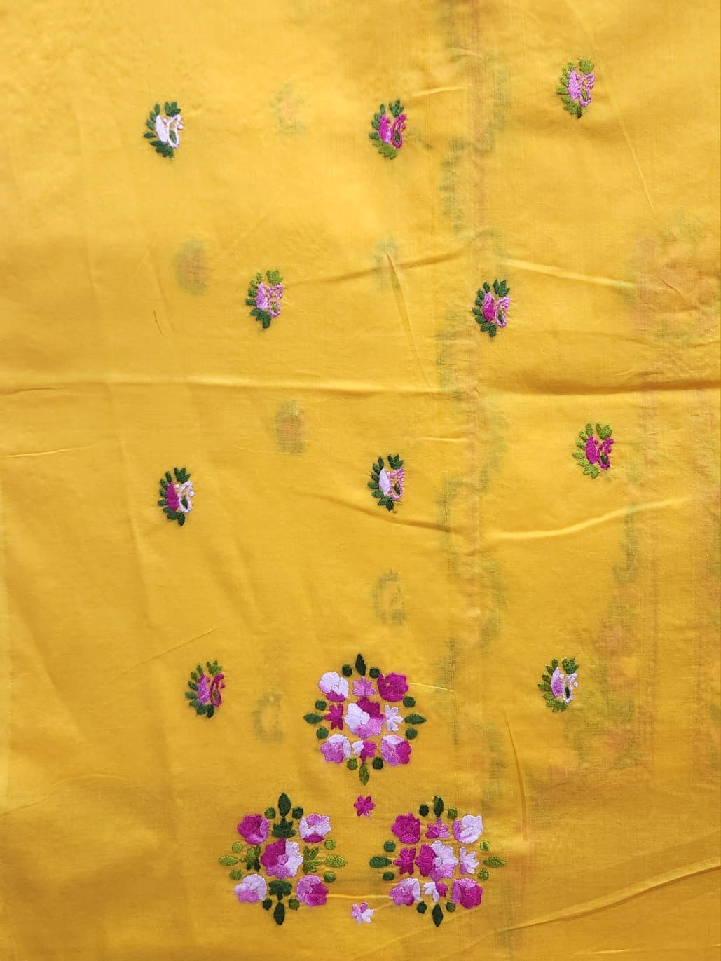 Lawn hand embroidered shirt