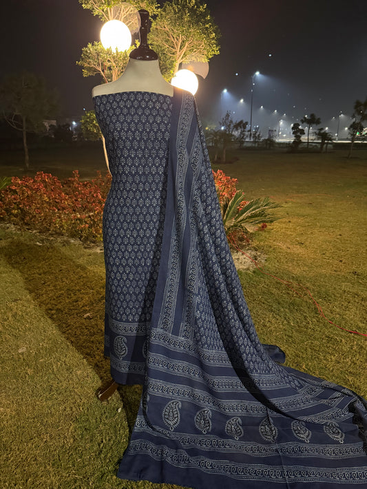 Lawn Natural dyed shirt and dupatta