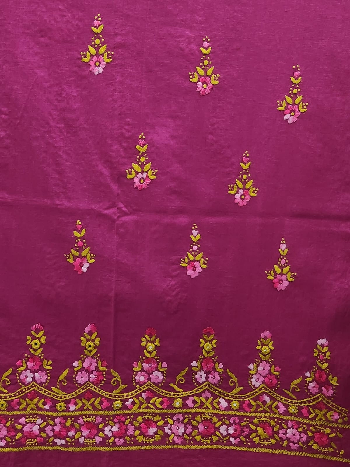 Bambino hand embroidered lawn shirt