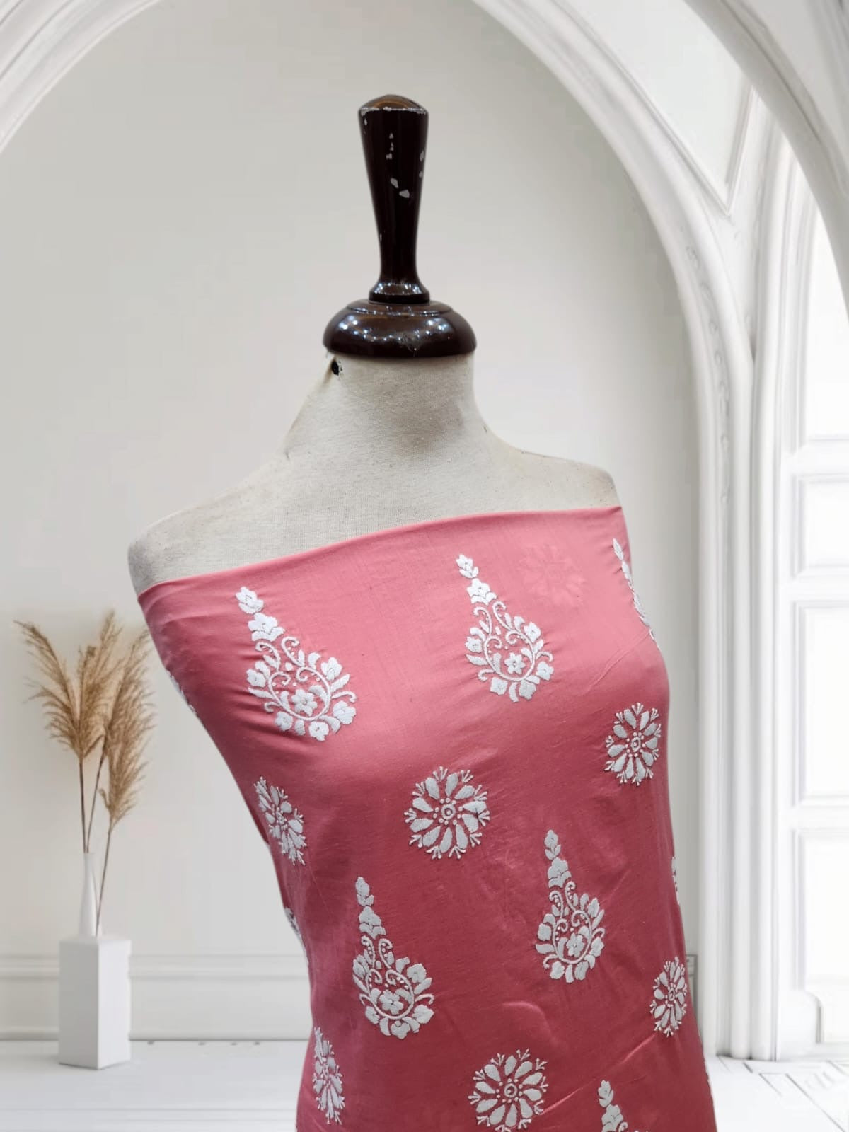 Lawn hand embroidered shirt