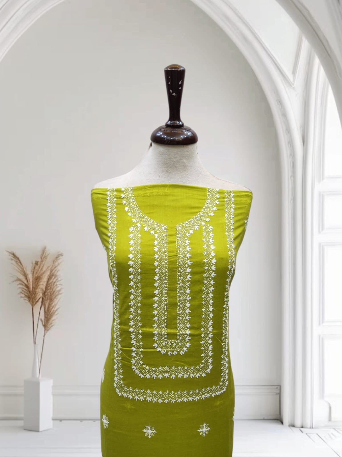 Kanthakari lawn hand embroidered shirt