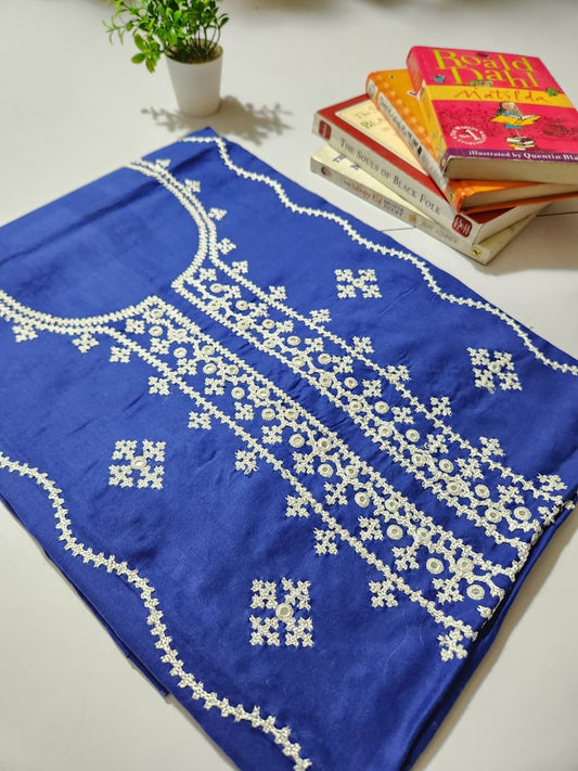 Lawn sindhi hand embroidered shirt