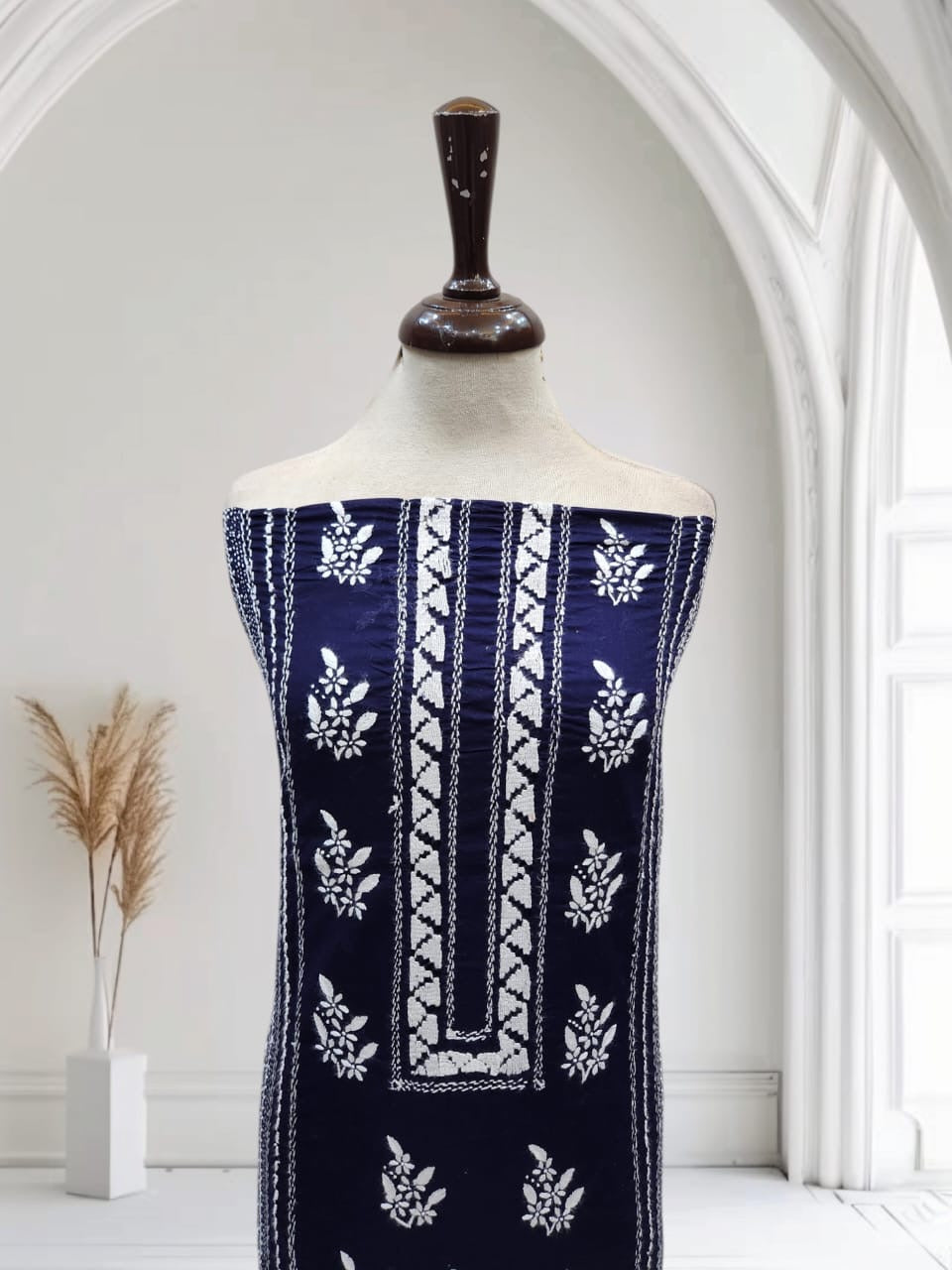 Tarkashi Lawn hand embroidered shirt