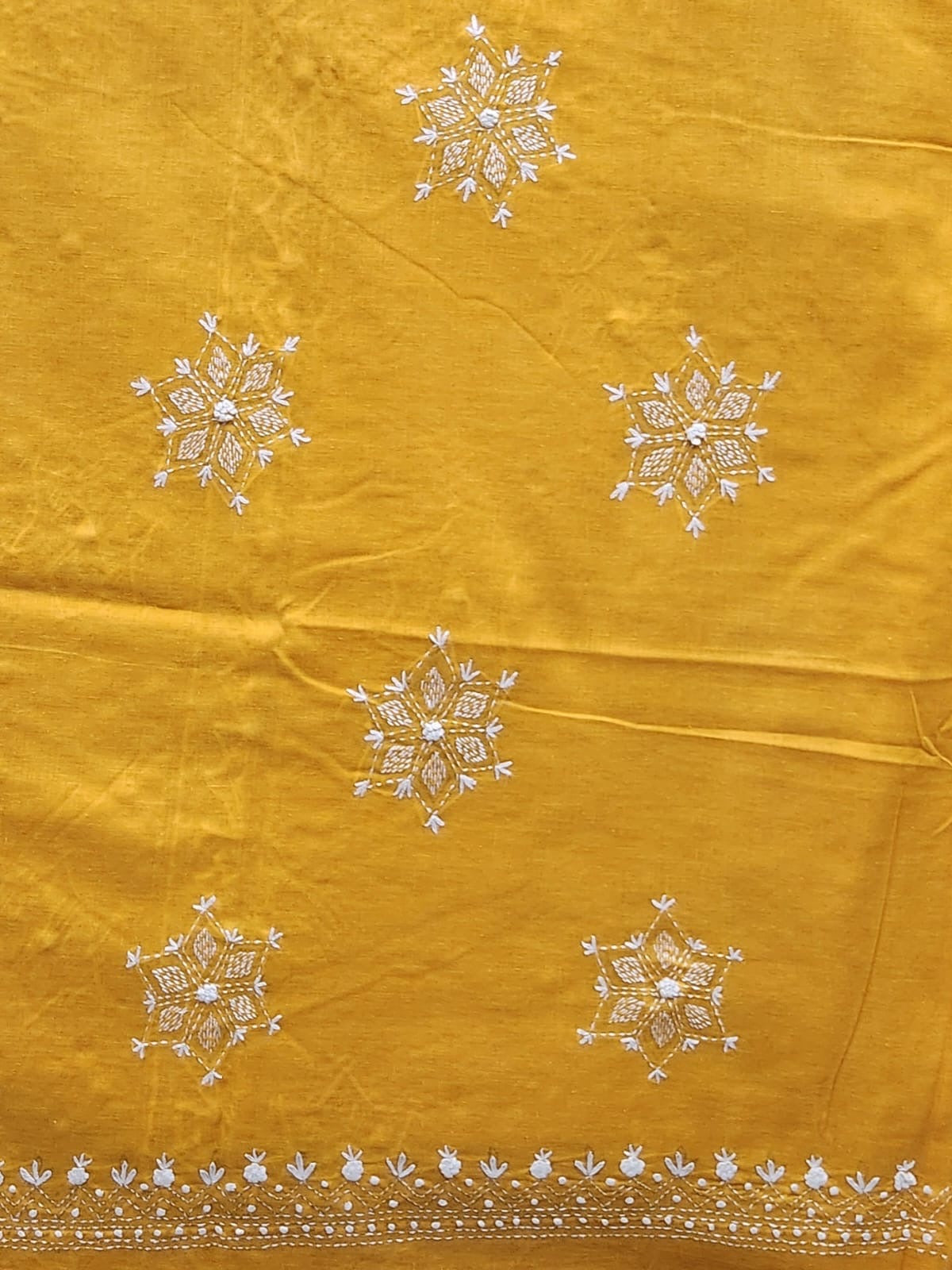 Kanthakari with bor lawn hand embroidered shirt