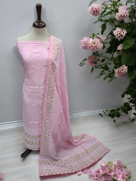 Blush Pink Block Print