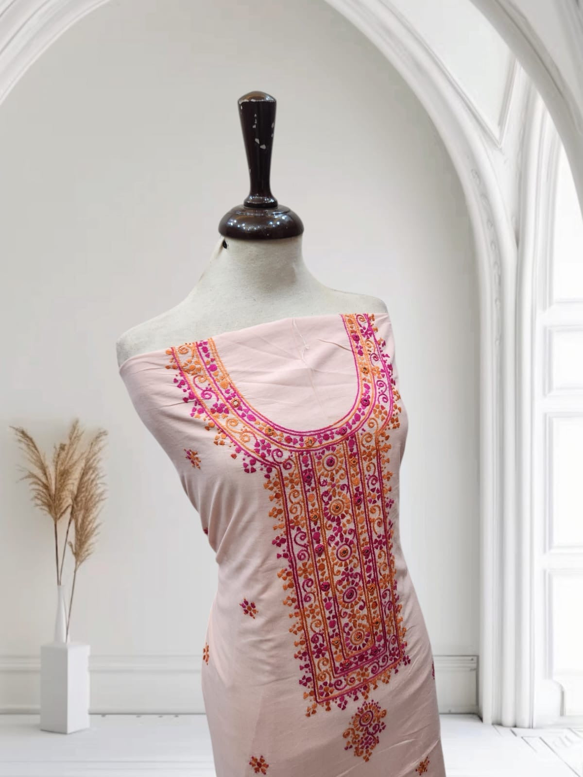 Branded lawn hand embroidered shirt