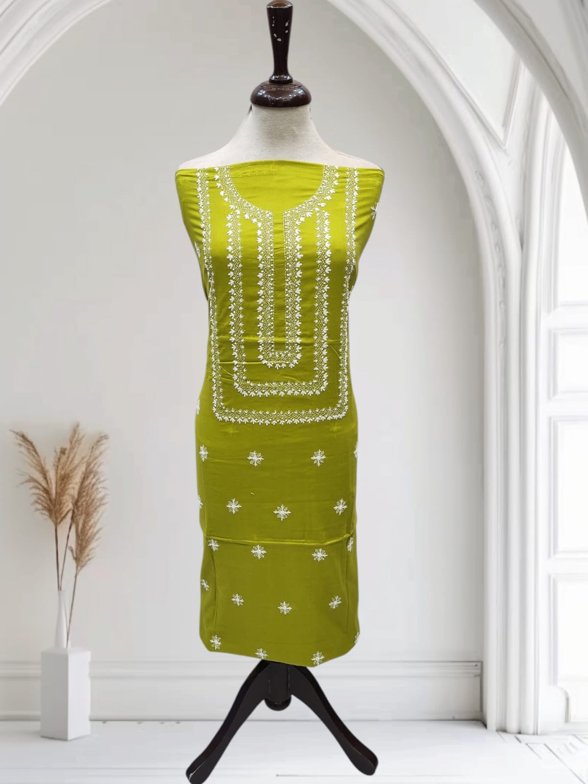 Kanthakari lawn hand embroidered shirt