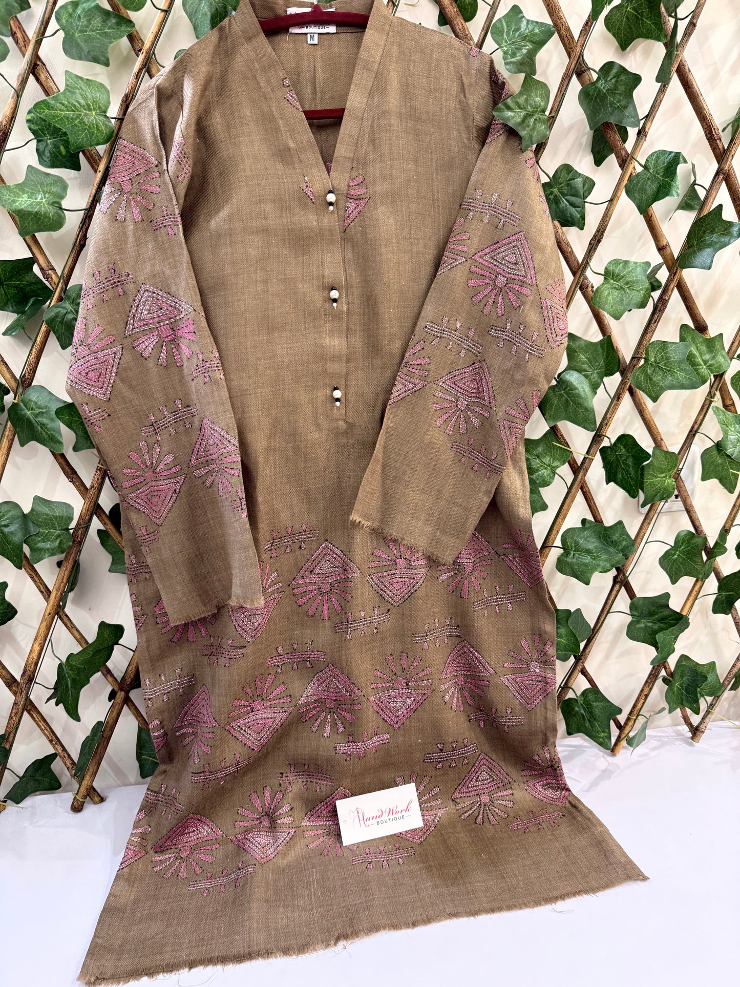 Pashmina Kantha Kurta Size Medium