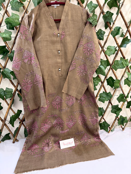 Pashmina Kantha Kurta Size Medium