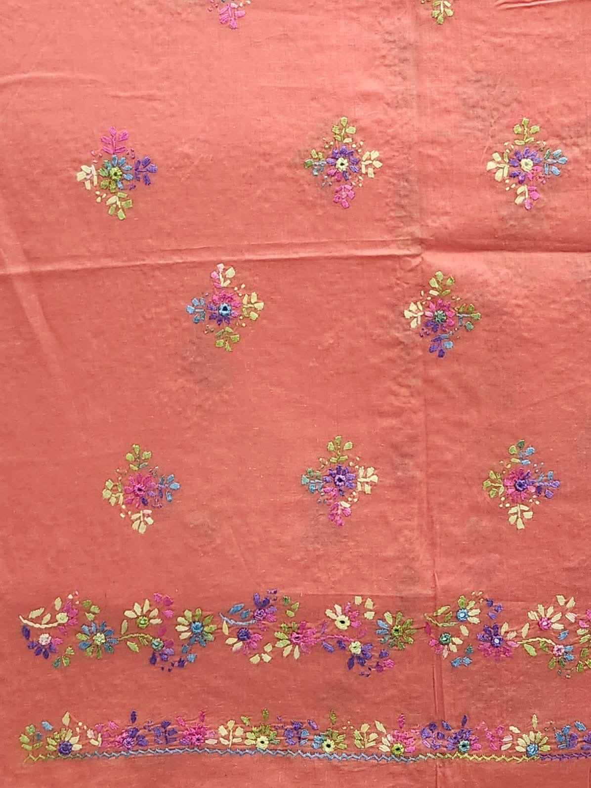 Lawn hand embroidered shirt