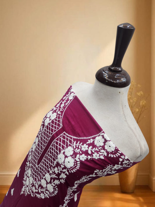 Indian style Lawn Hand Embroidered Shirt