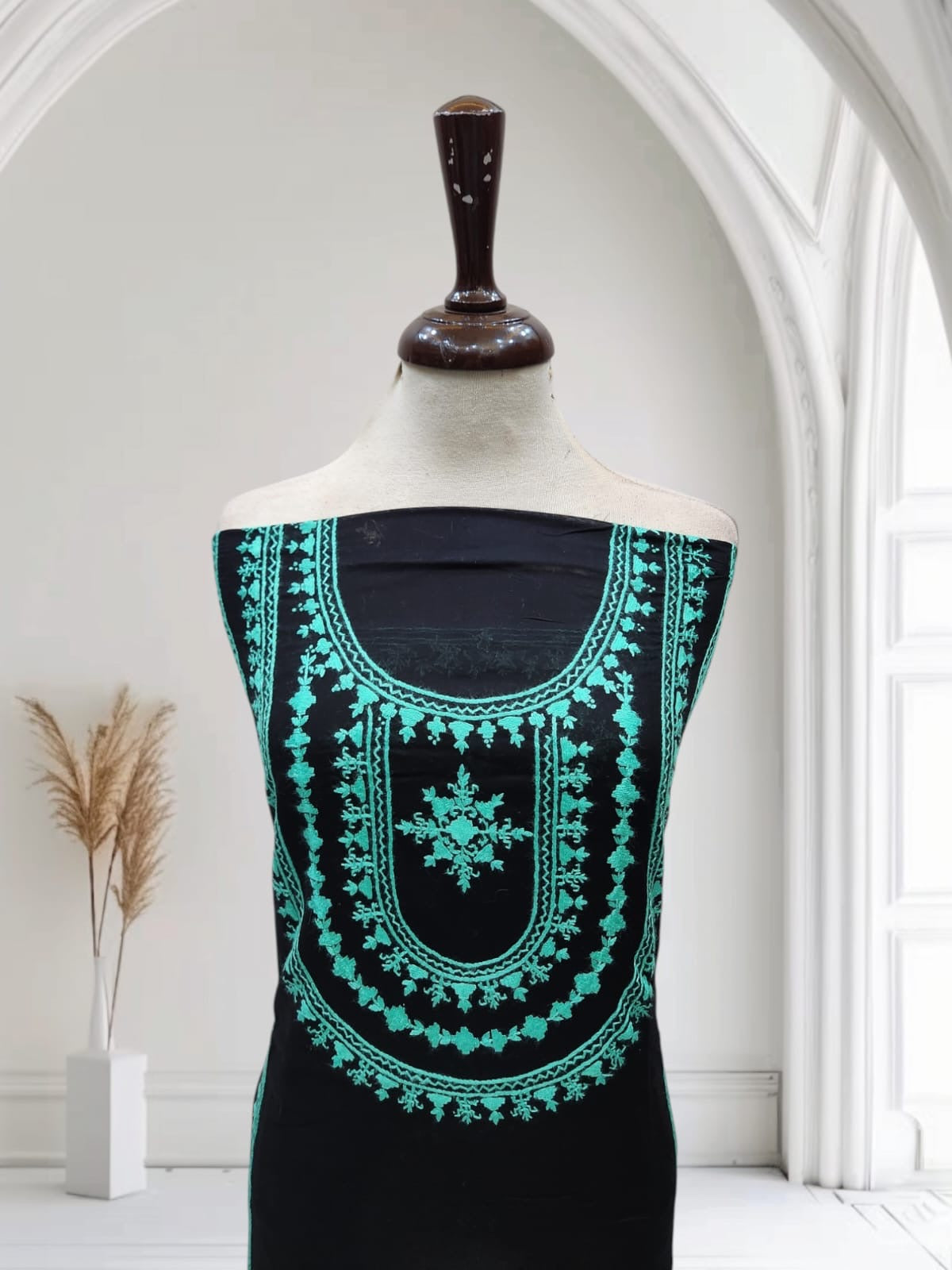 Lawn hand embroidered shirt
