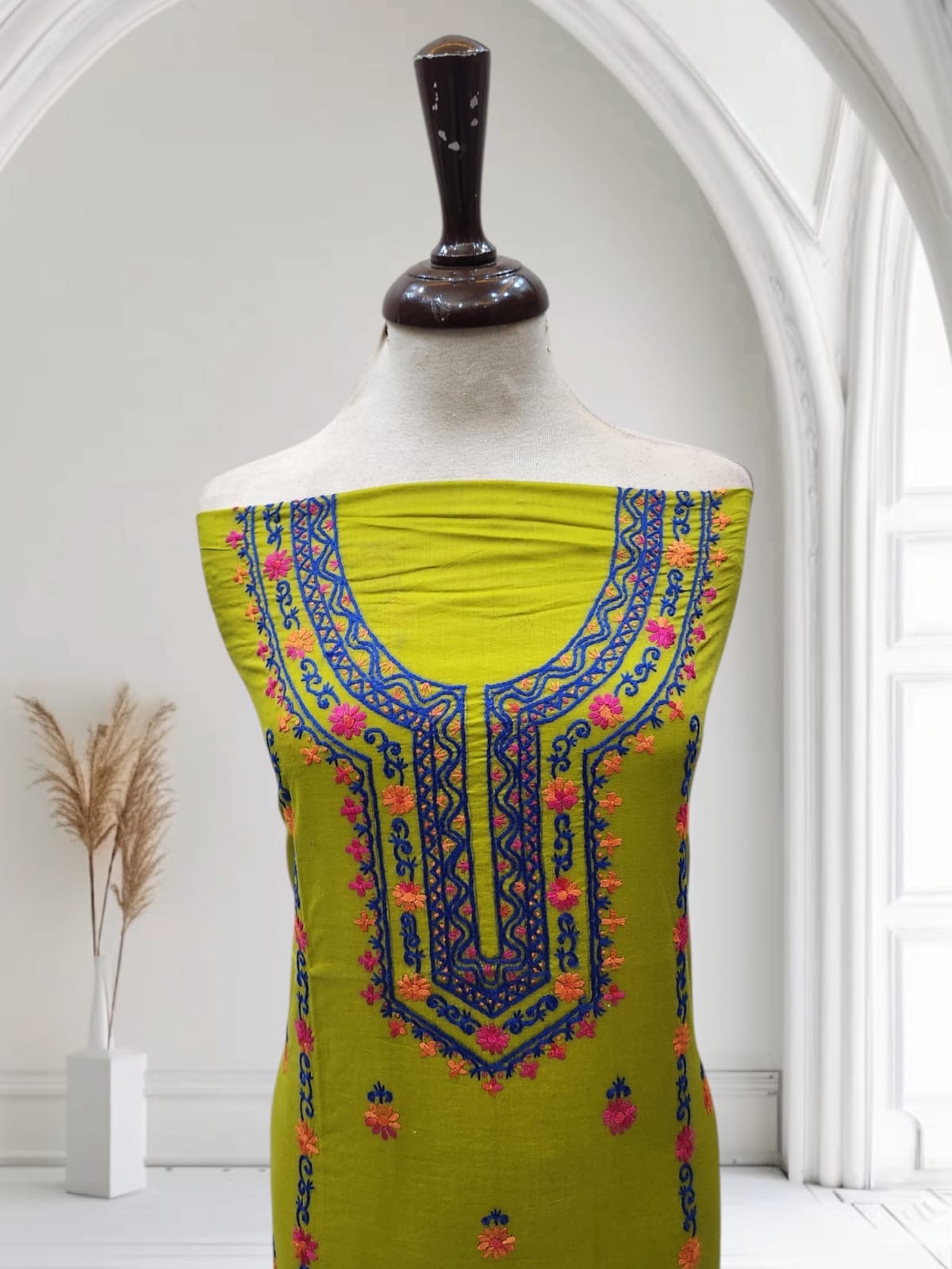 Lawn hand embroidered shirt