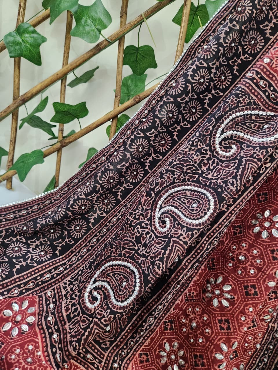 Lawn Natural dyed adda work long dupatta