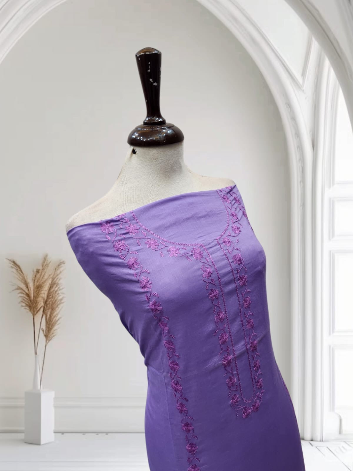Lawn hand embroidered shirt