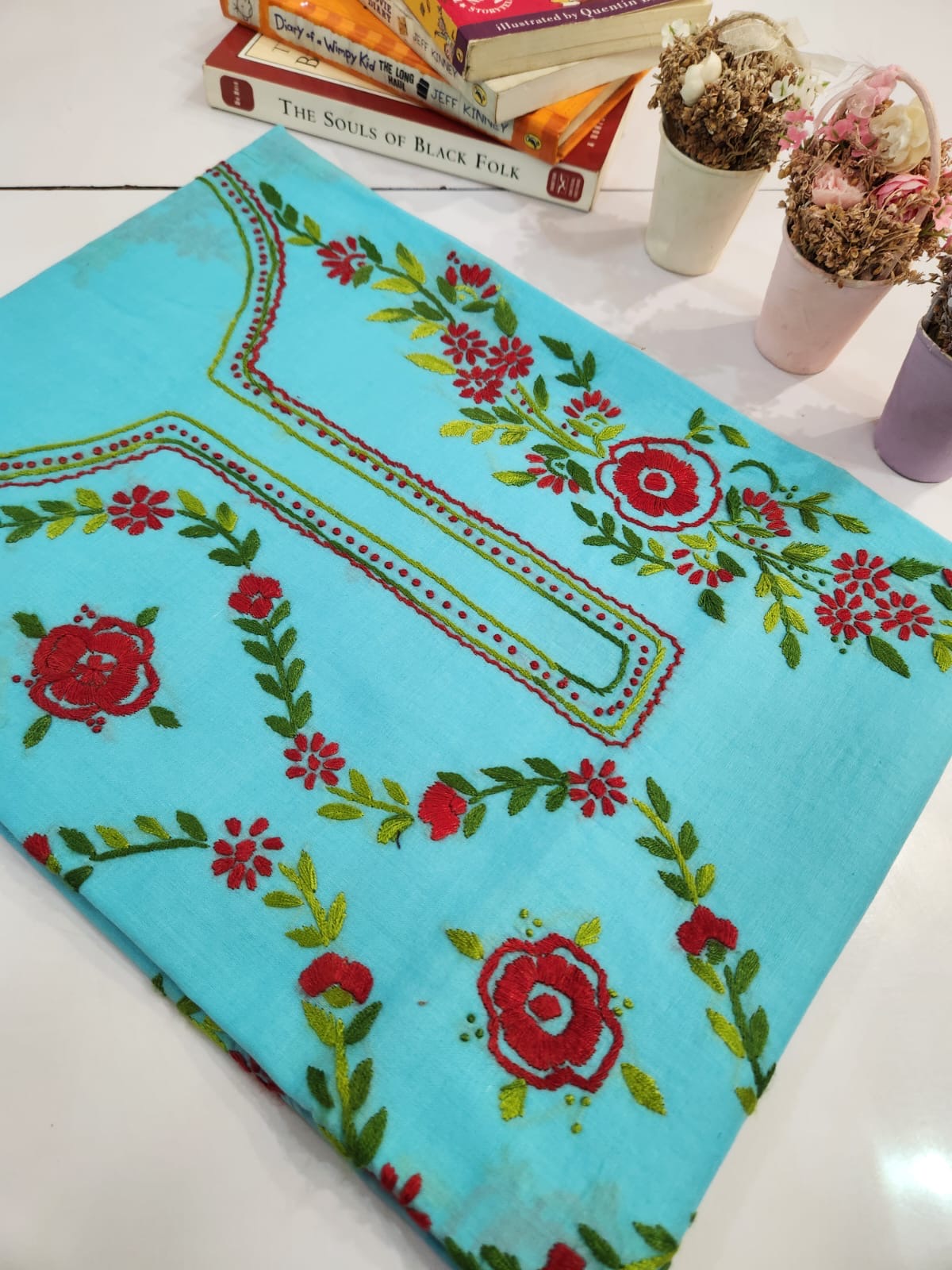 Lawn hand embroidered budget shirt