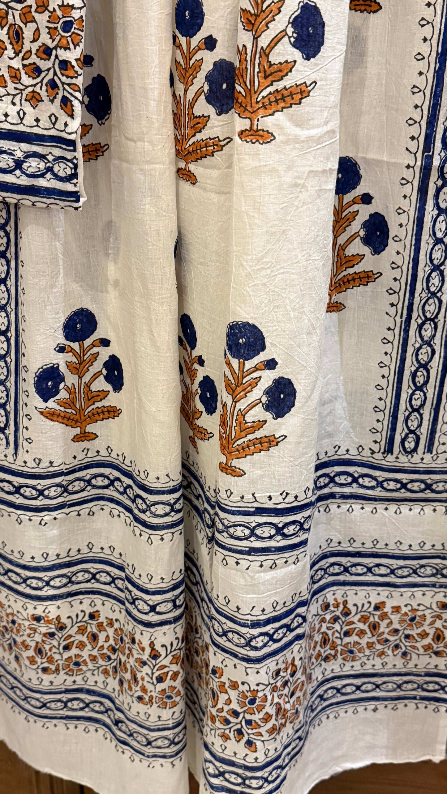Exclusive limited edition Lawn Block Print shirt dupatta