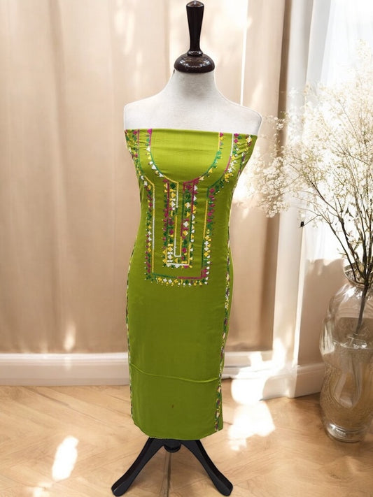 Sale wali lawn shirt Mehndi green shade