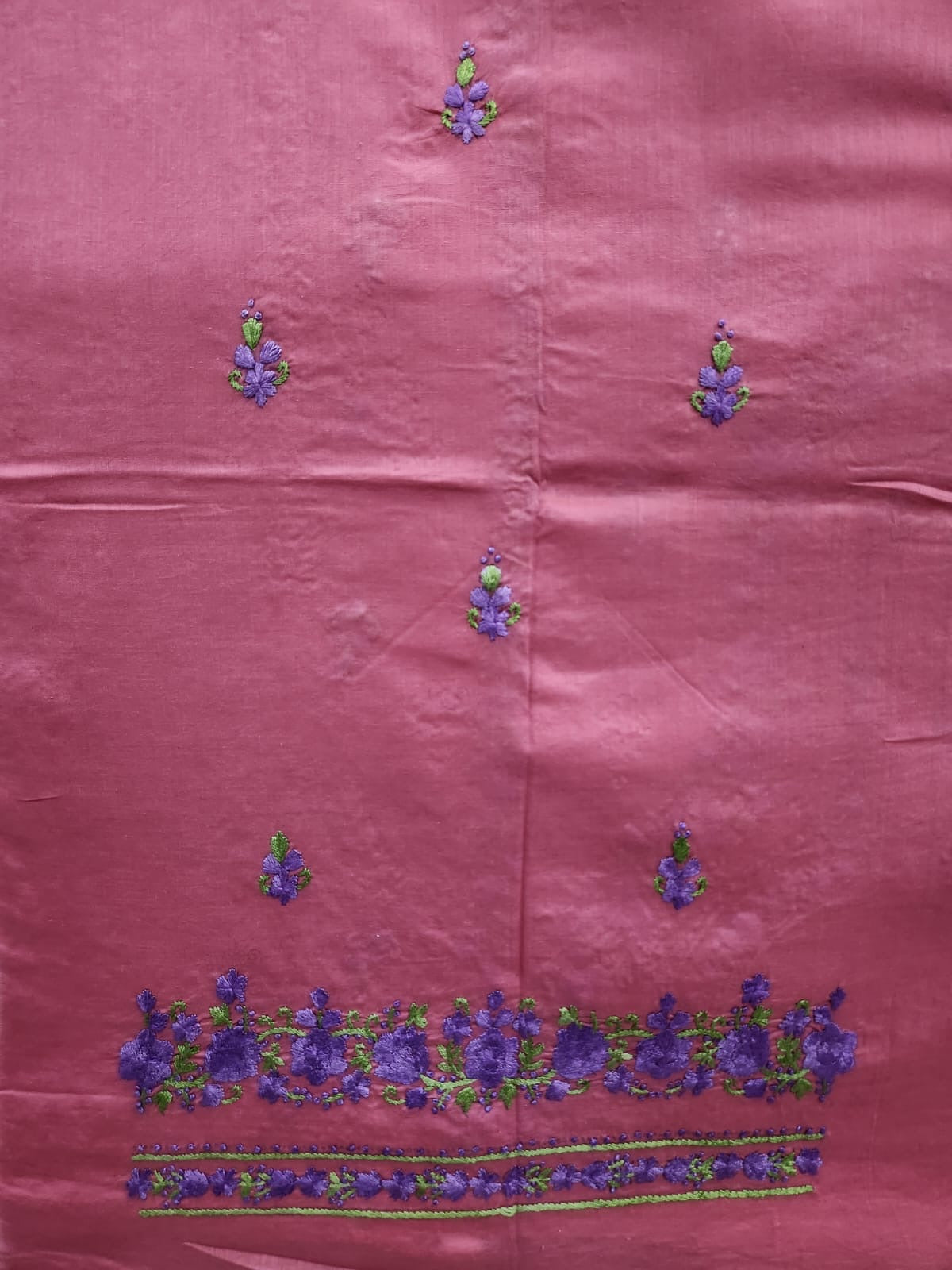 Lawn hand embroidered shirt