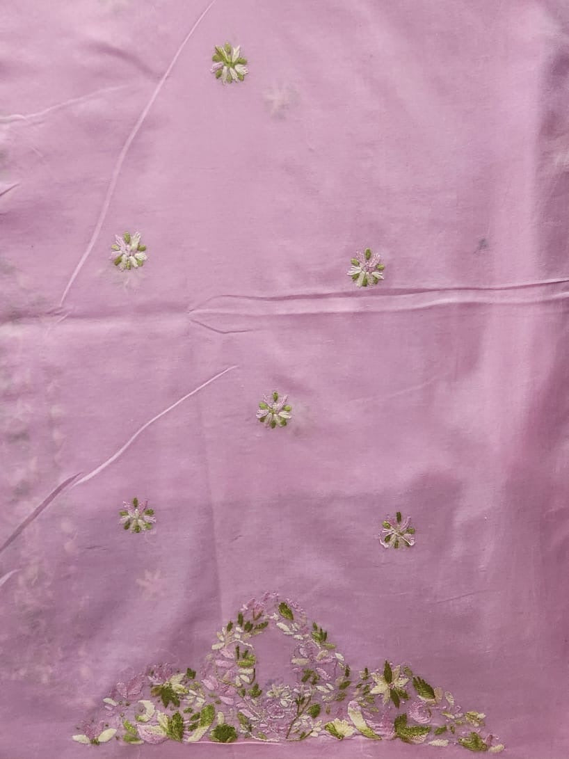 Lawn hand embroidered shirt