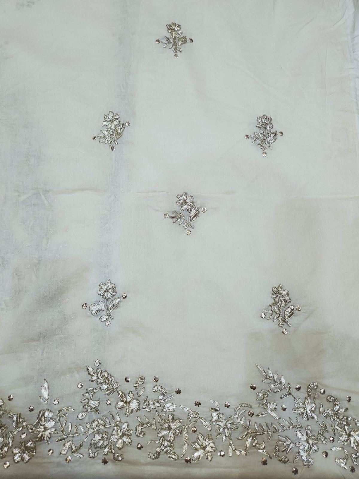 Pure Lawn Lemons Gota with Mukesh 2pc Sale
