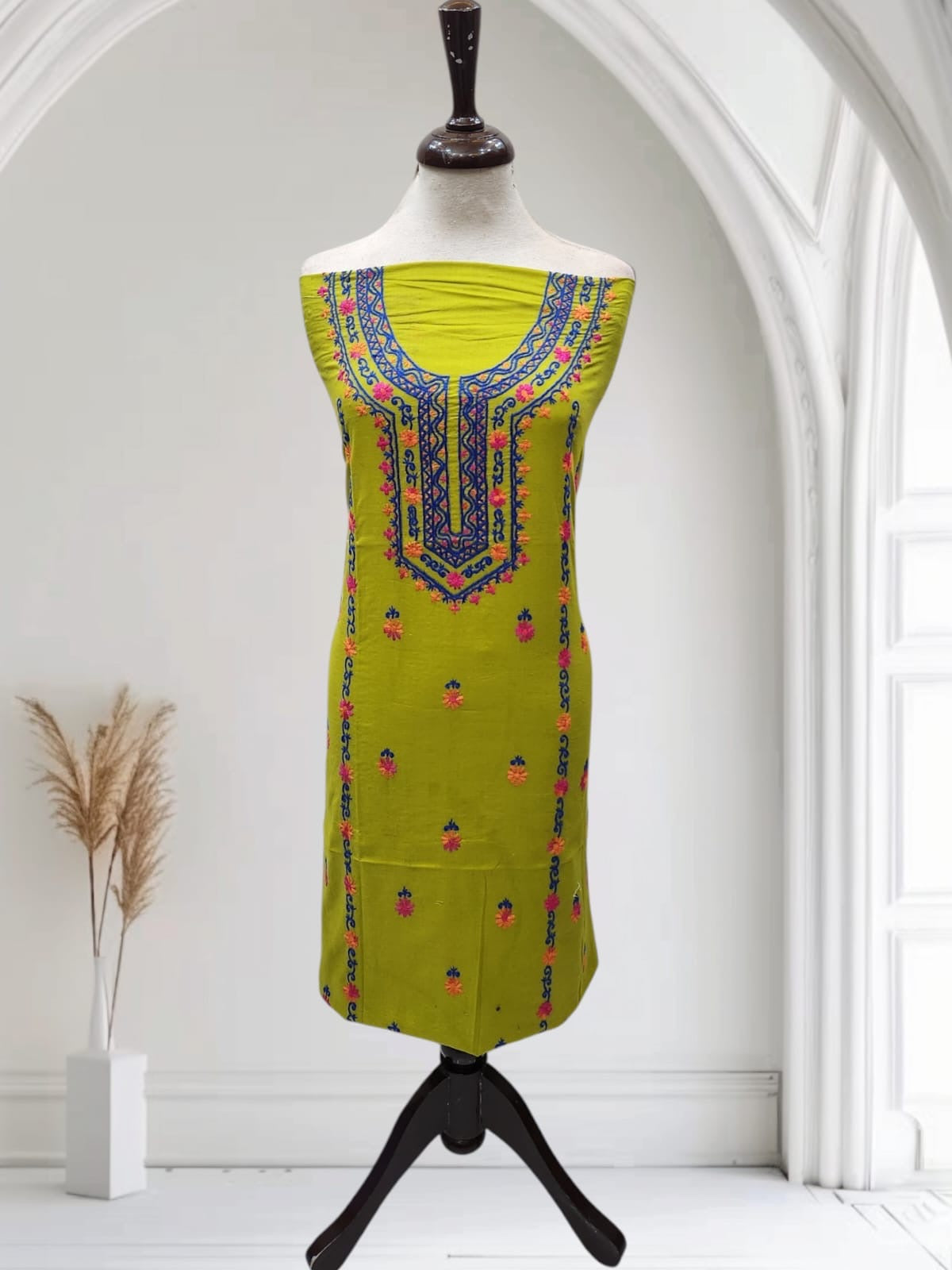 Lawn hand embroidered shirt