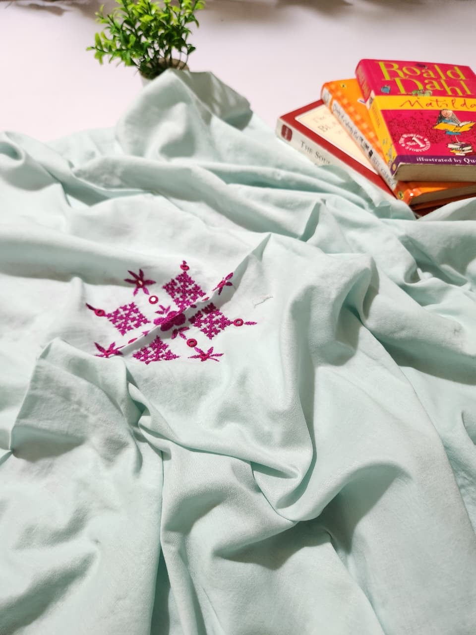 Lawn Sindhi hand embroidered shirt