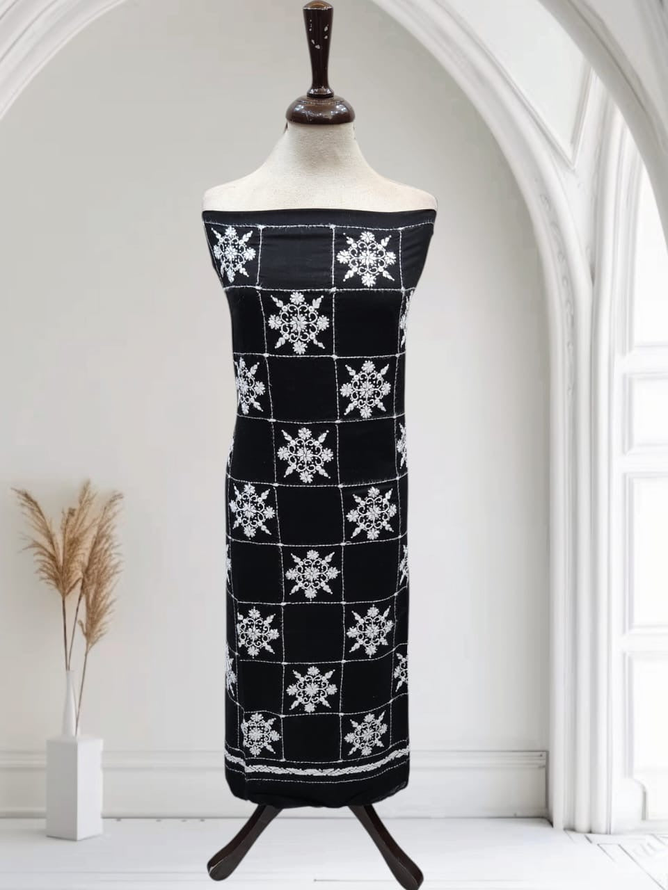 Tarkashi lawn hand embroidered shirt