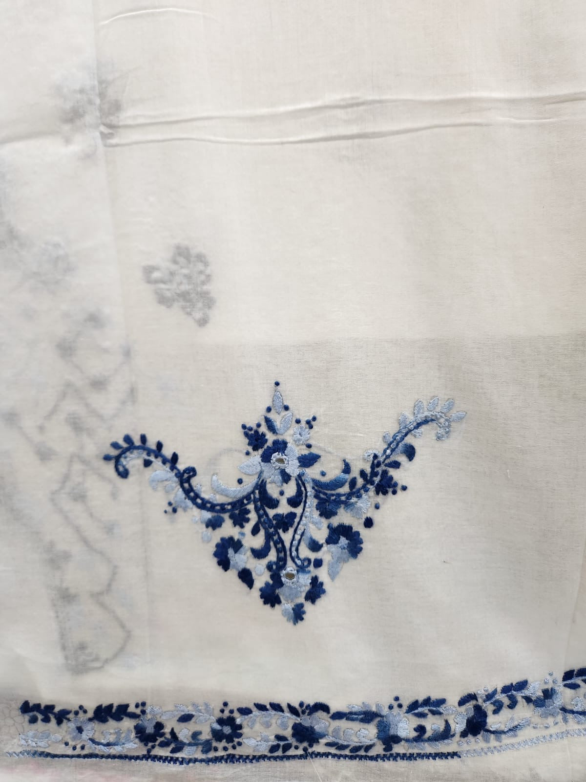 Premium Design Lawn hand embroidered shirt
