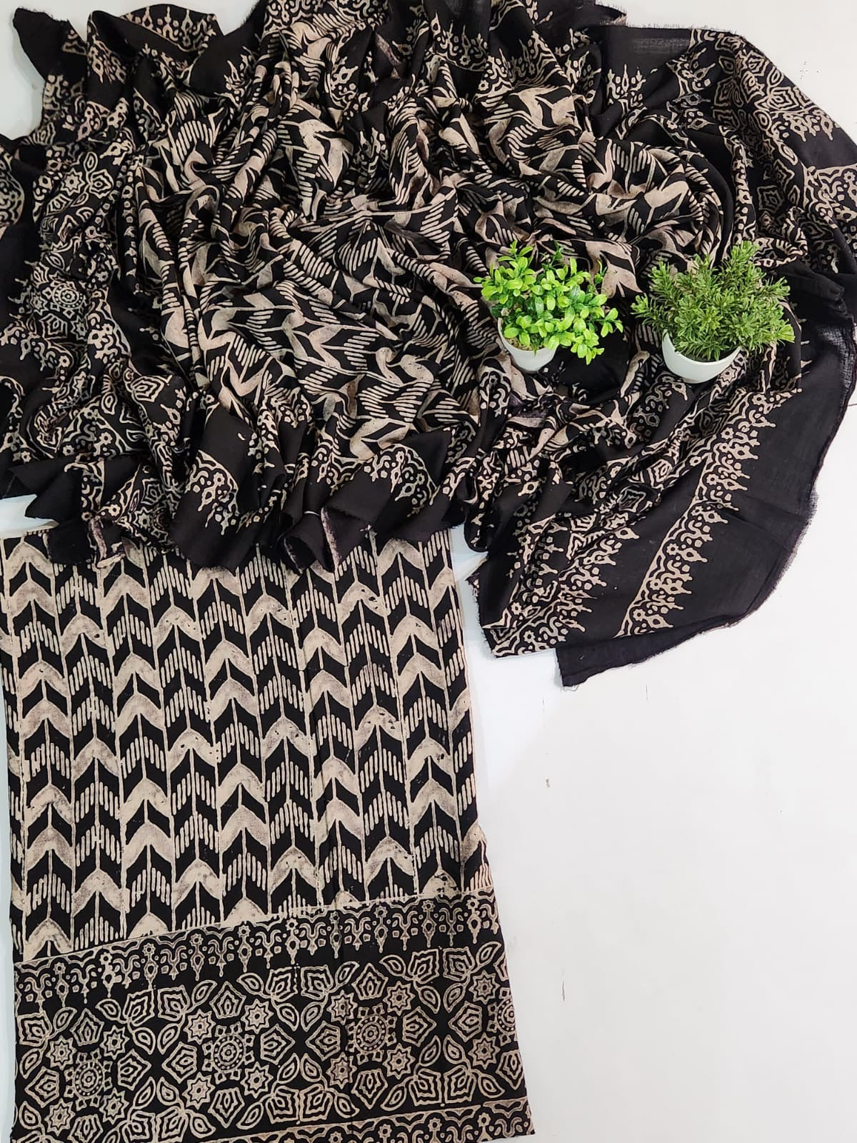 Lawn Natural dyed Shirt and Dupatta