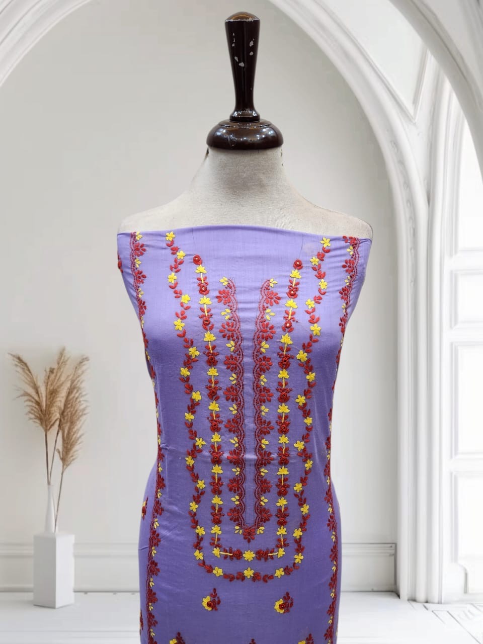 Lawn hand embroidered shirt