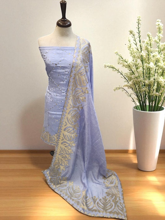 Applique Dress with Mukesh