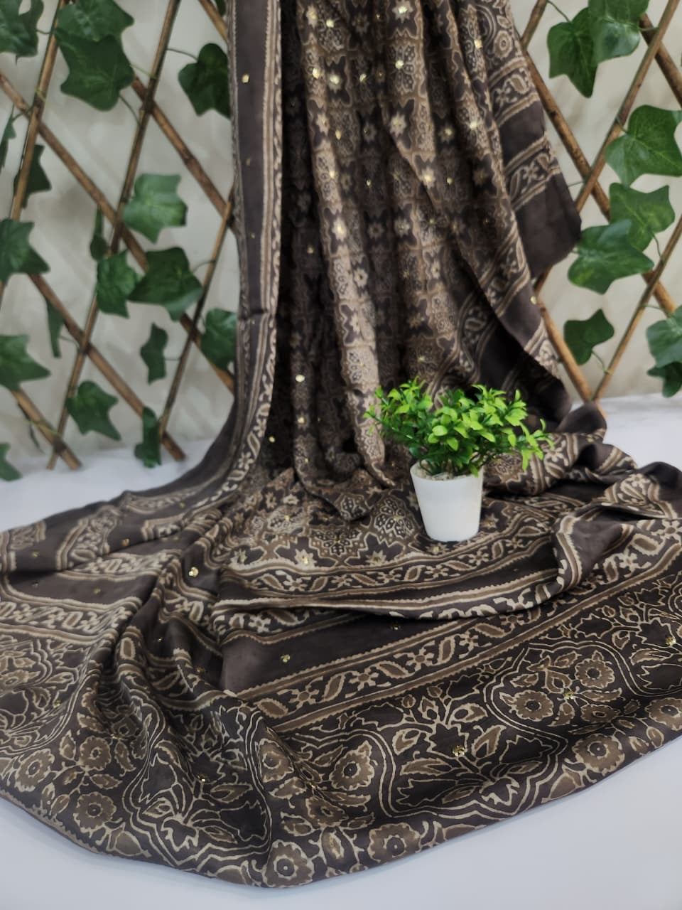Premium Shahmooz Silk Mukesh suit