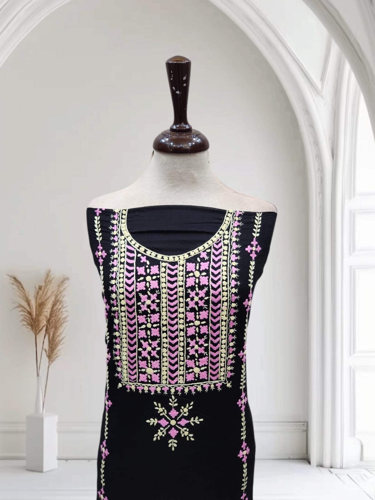 Most elegant lawn hand embroidered shirt