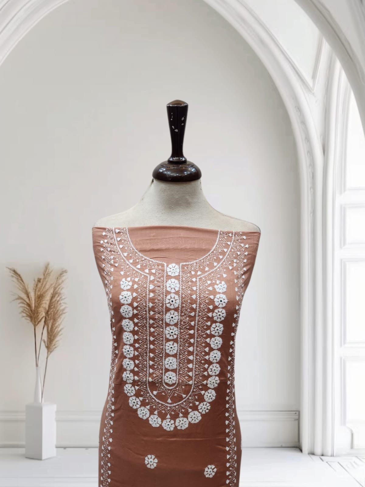 Guddi tanka mirror lawn hamd Embriodered shirt