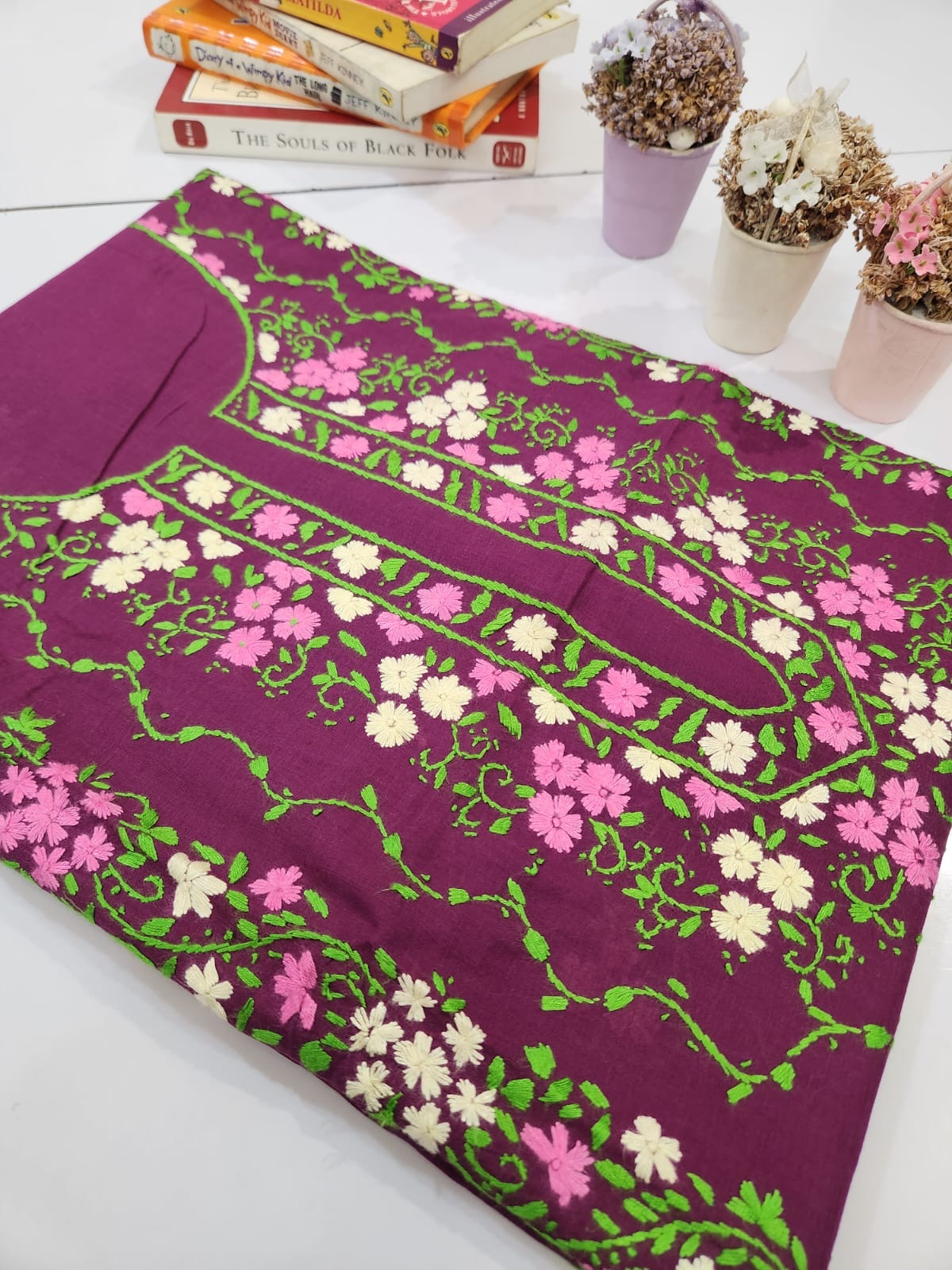 Special lawn hand embroidered shirt