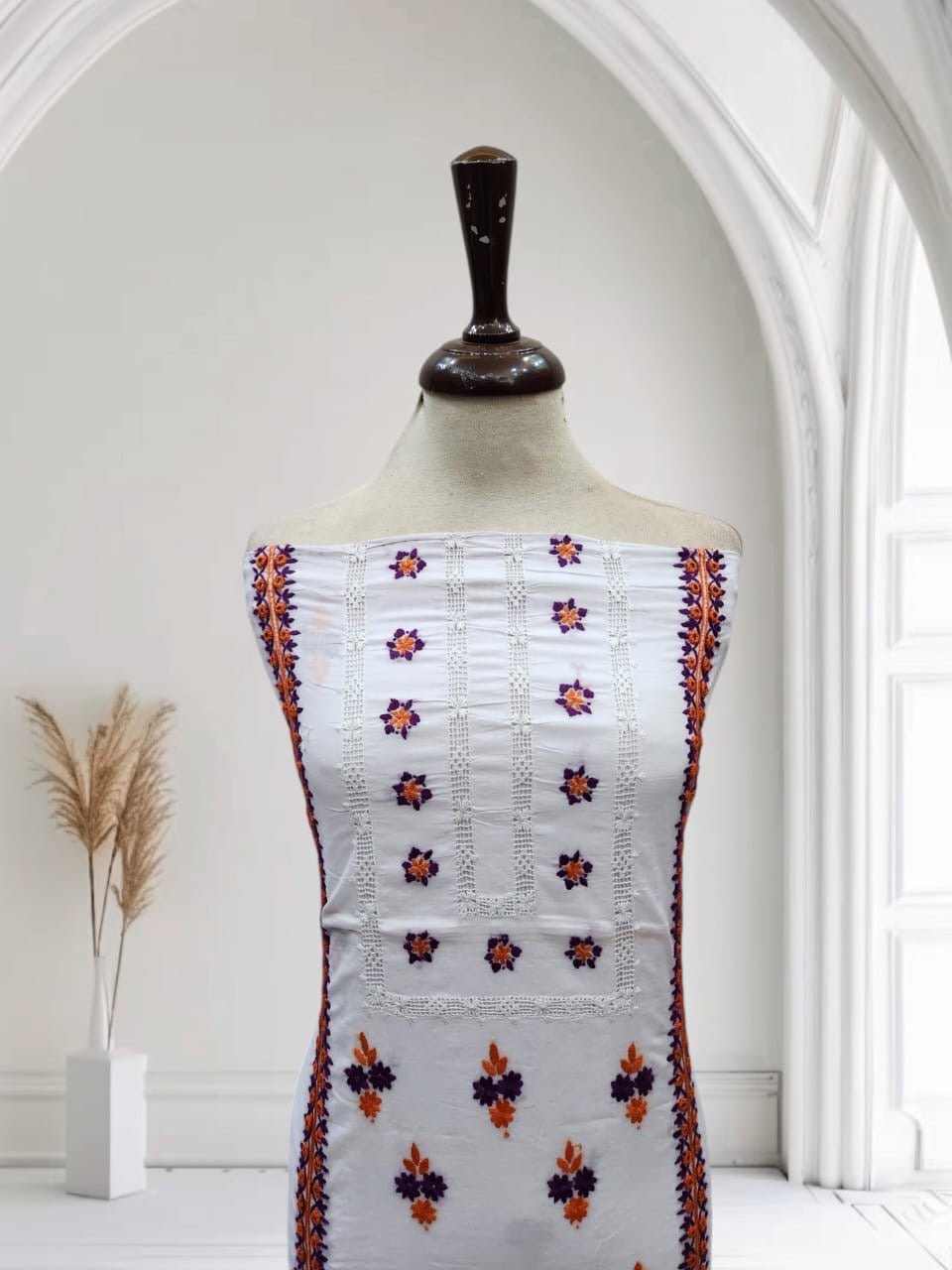Tarkashi lawn hand embroidered shirt