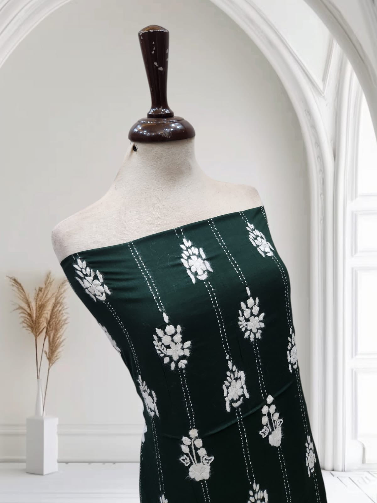 Lawn hand embroidered Jaal shirt
