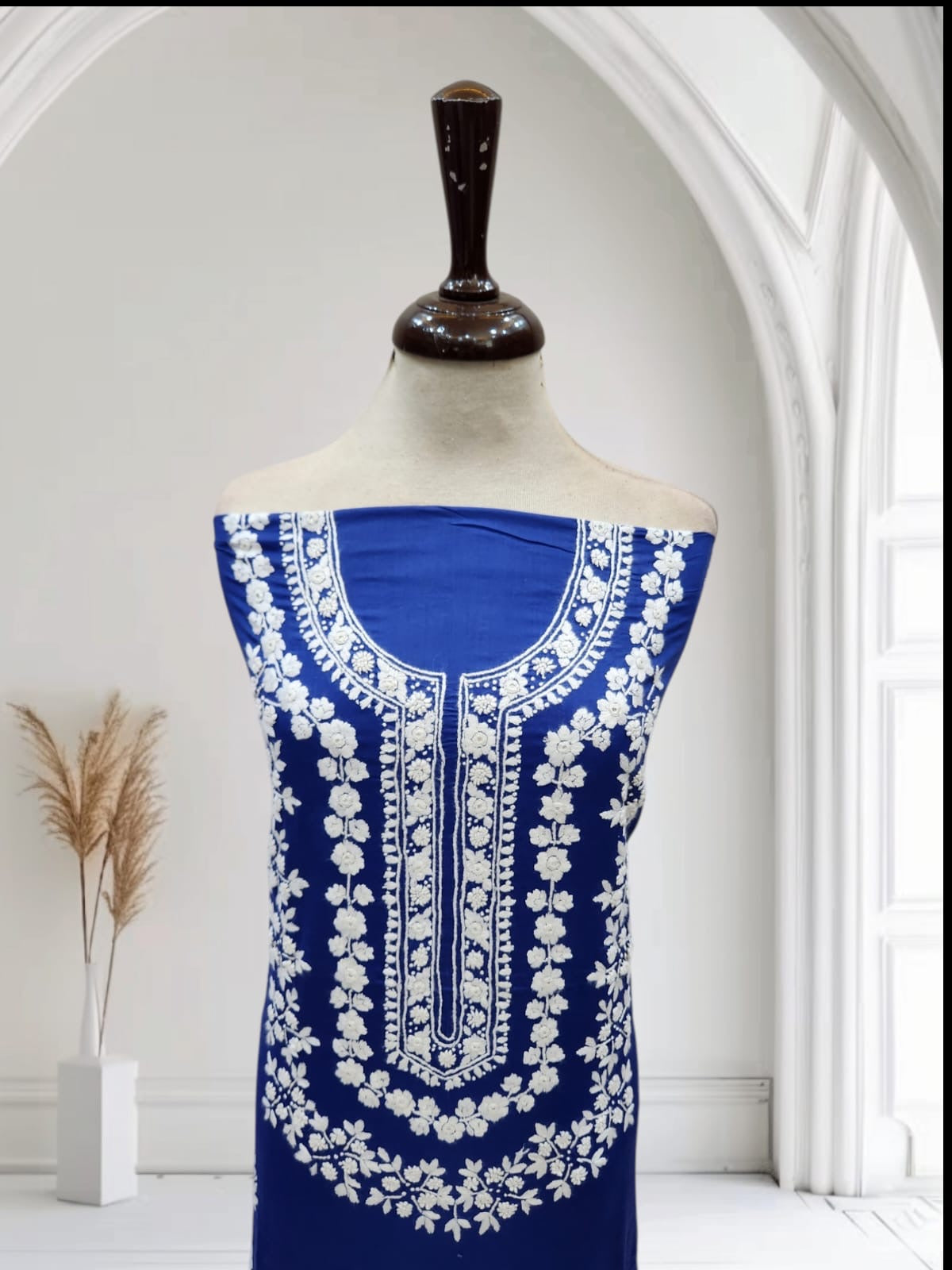 Budget friendly lawn hand embroidered shirt