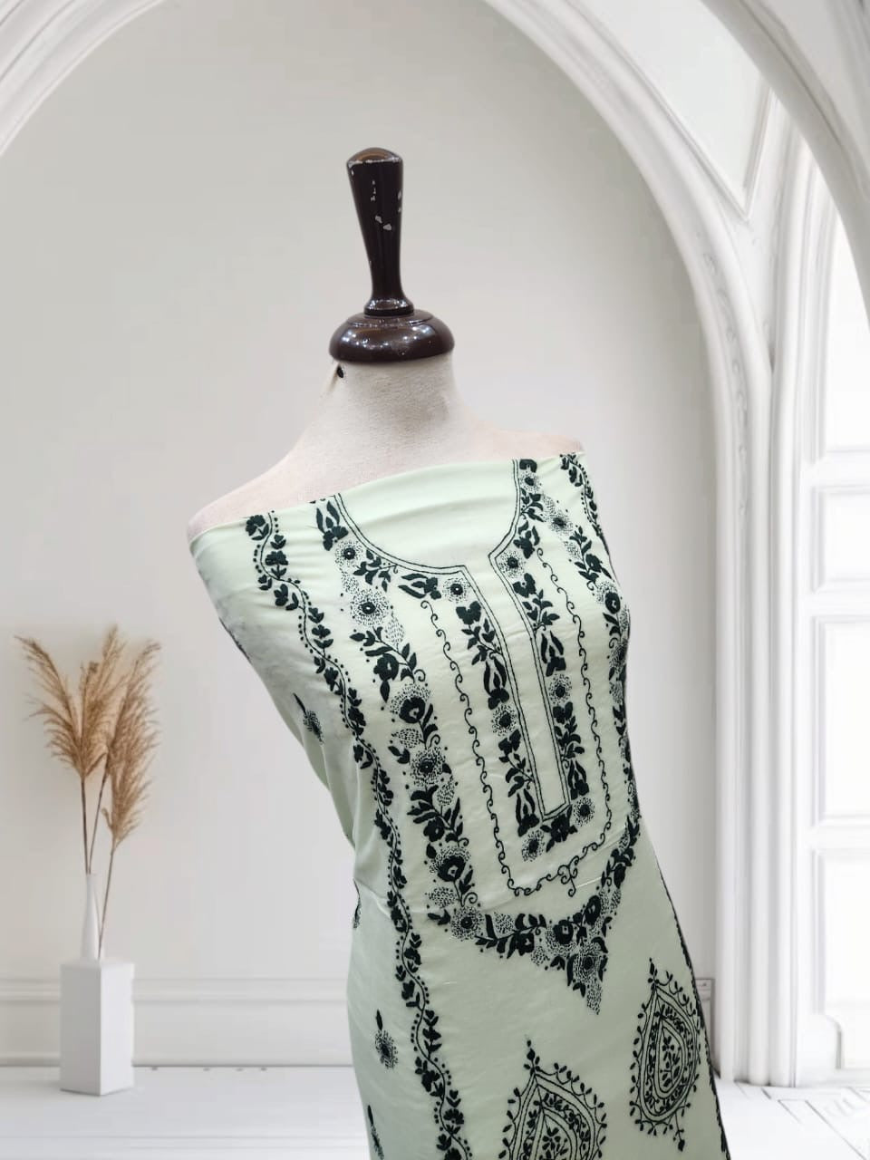 Most await lawn hand embroidered shirt