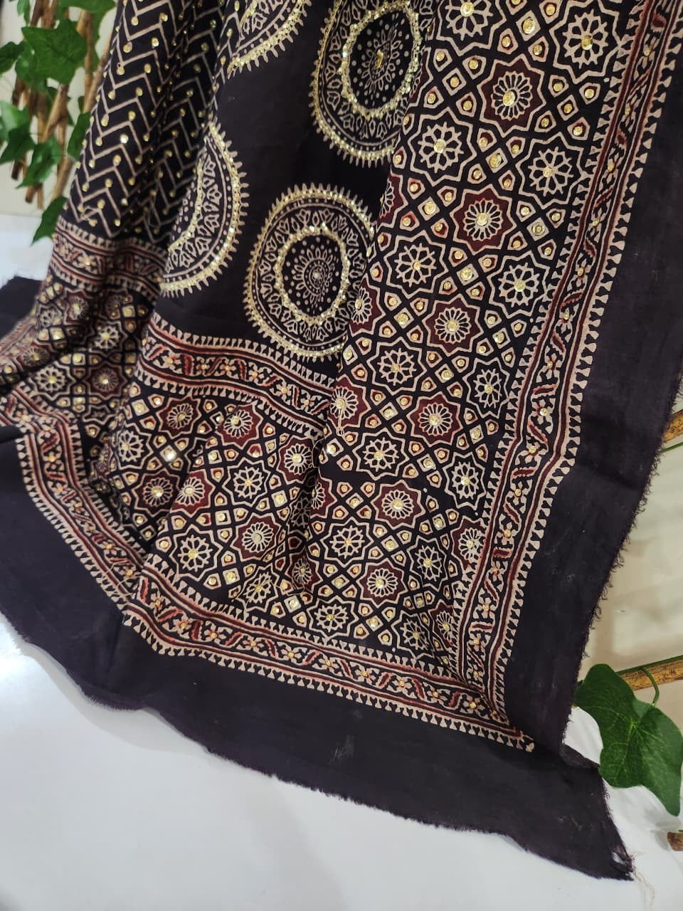 Lawn Adda Work Natural Dyed Big Size Dupatta