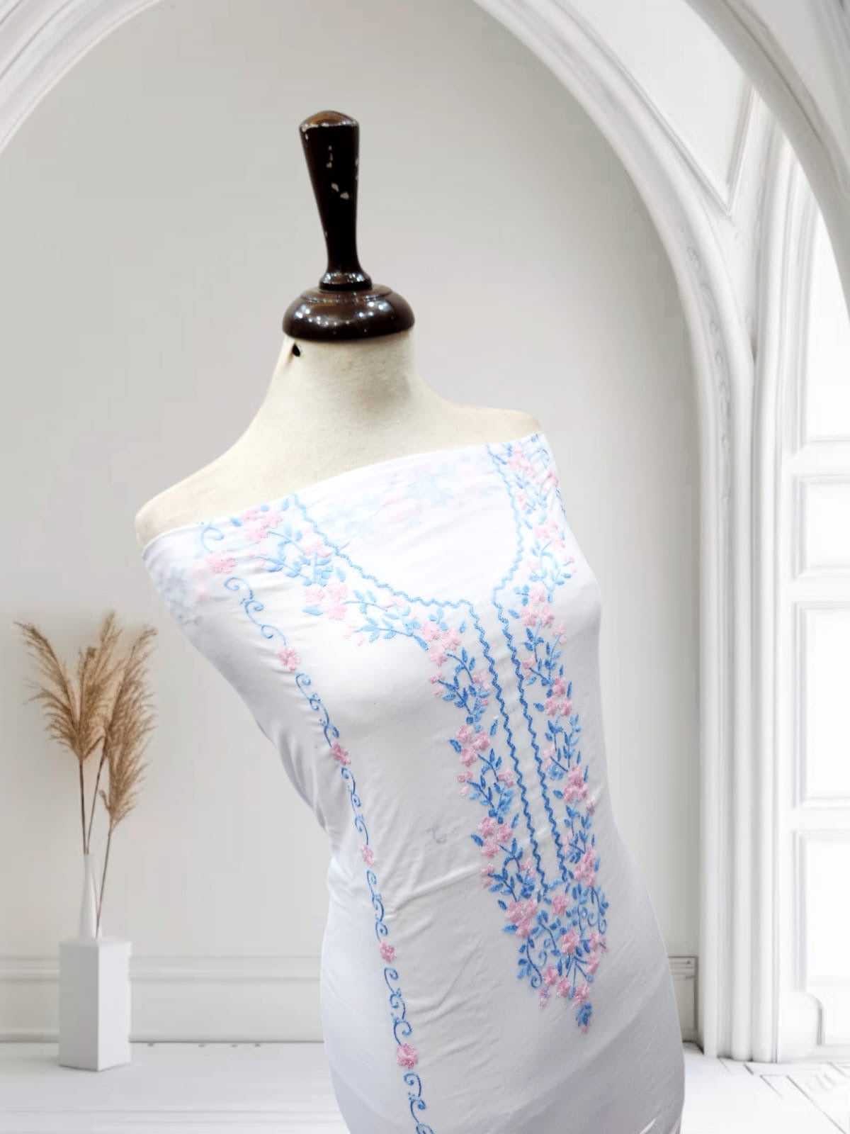 Lawn hand embroidered shirt