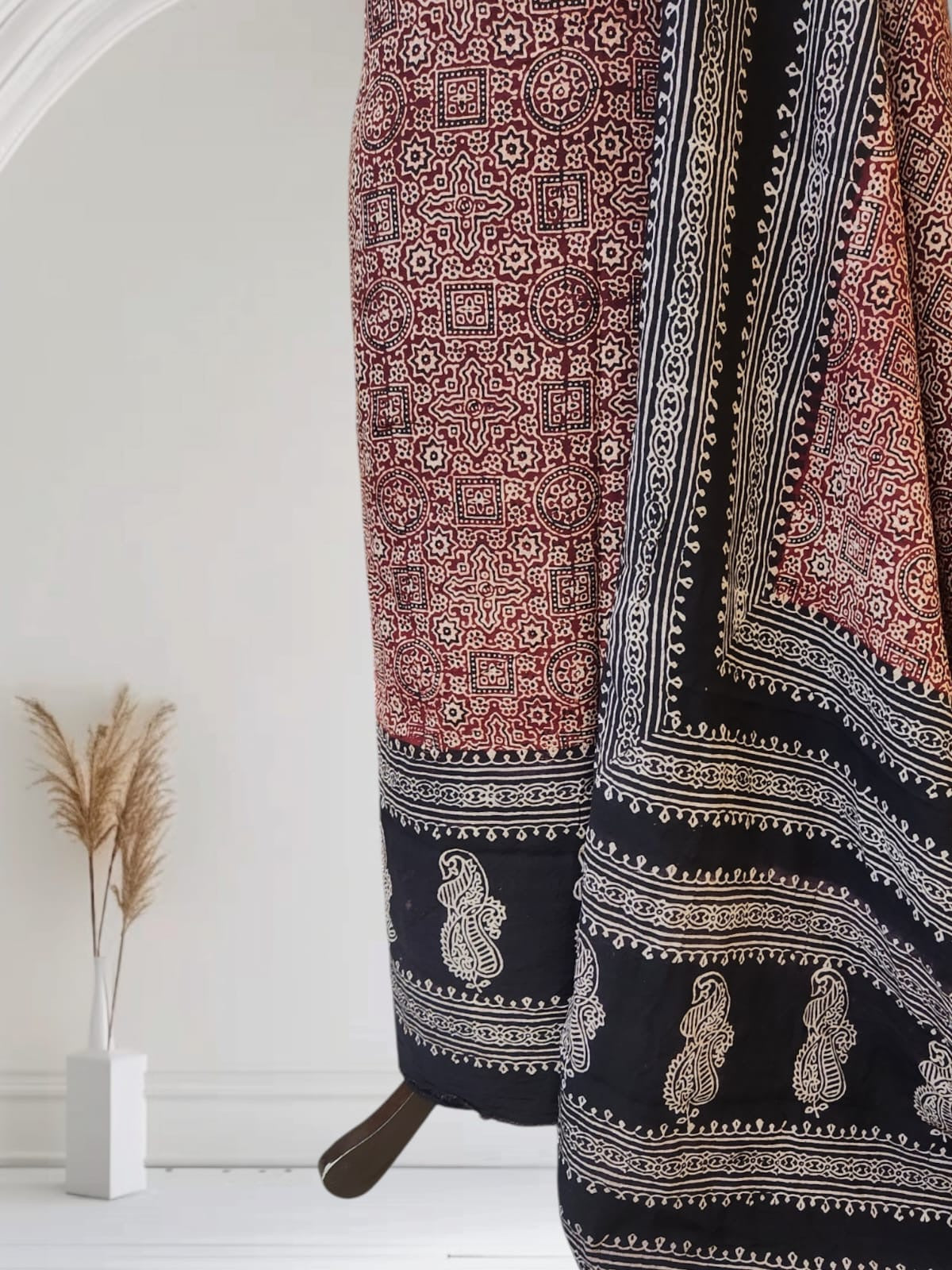 Linen Natural dyed 2pc Shirt and dupatta