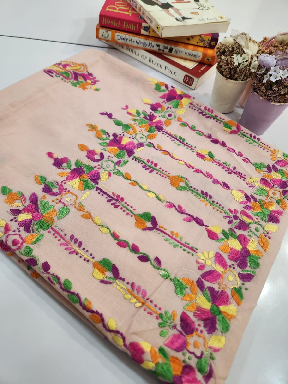 Branded lawn hand embroidered shirt