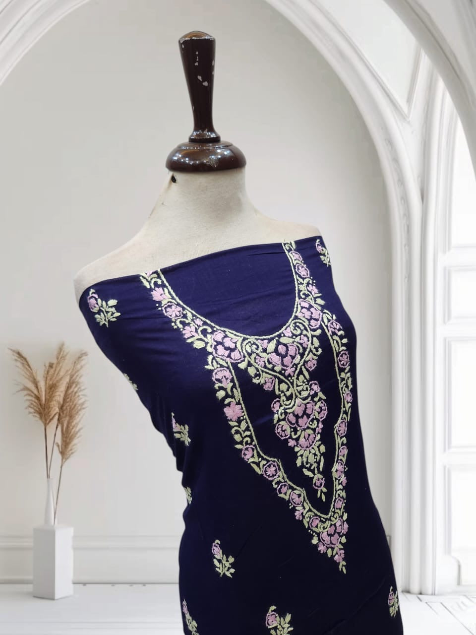 Lawn hand embroidered shirt