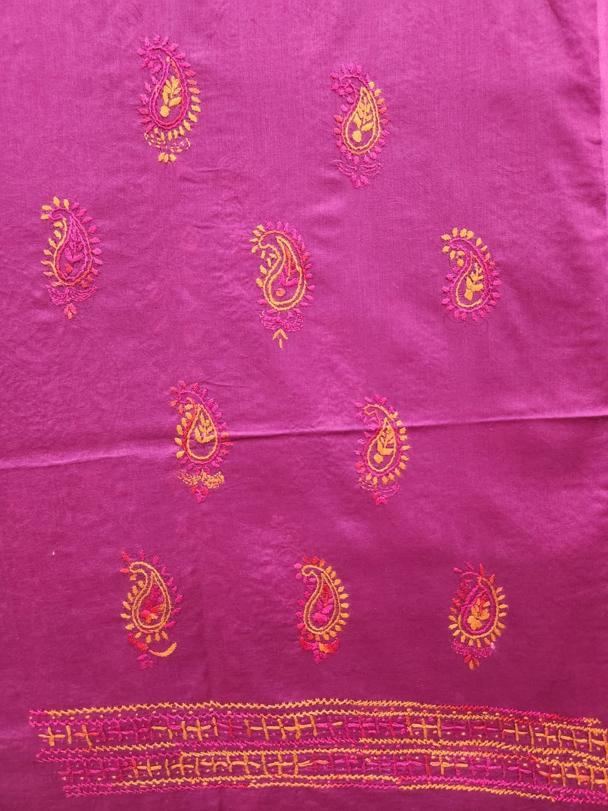 Lawn hand embroidered shirt