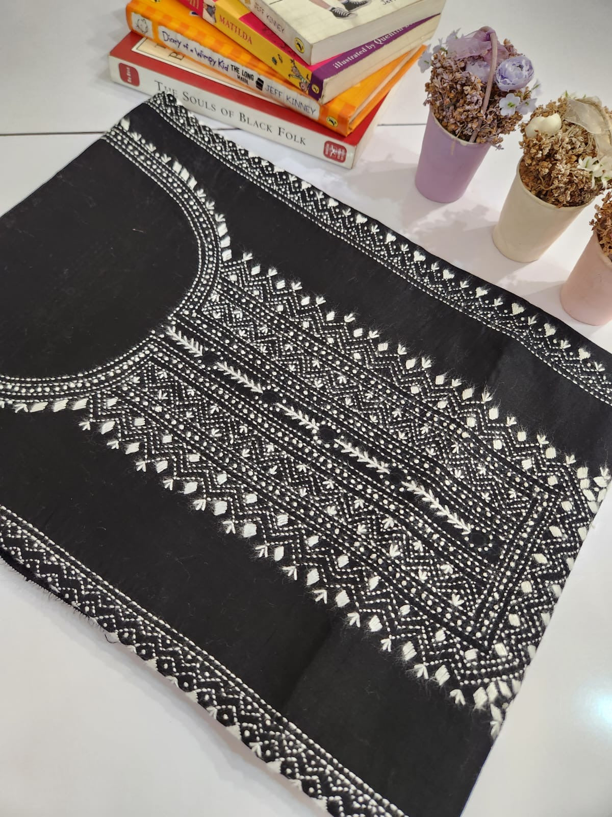 Kanthakari Lawn hand embroidered shirt