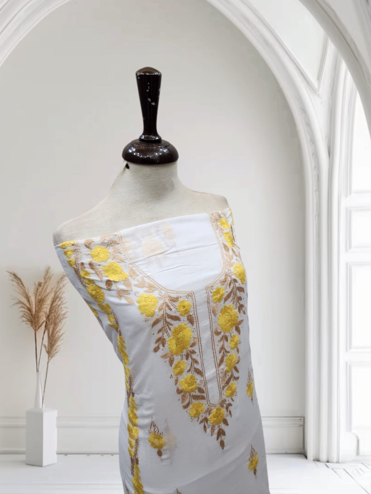 Lawn hand embroidered shirt