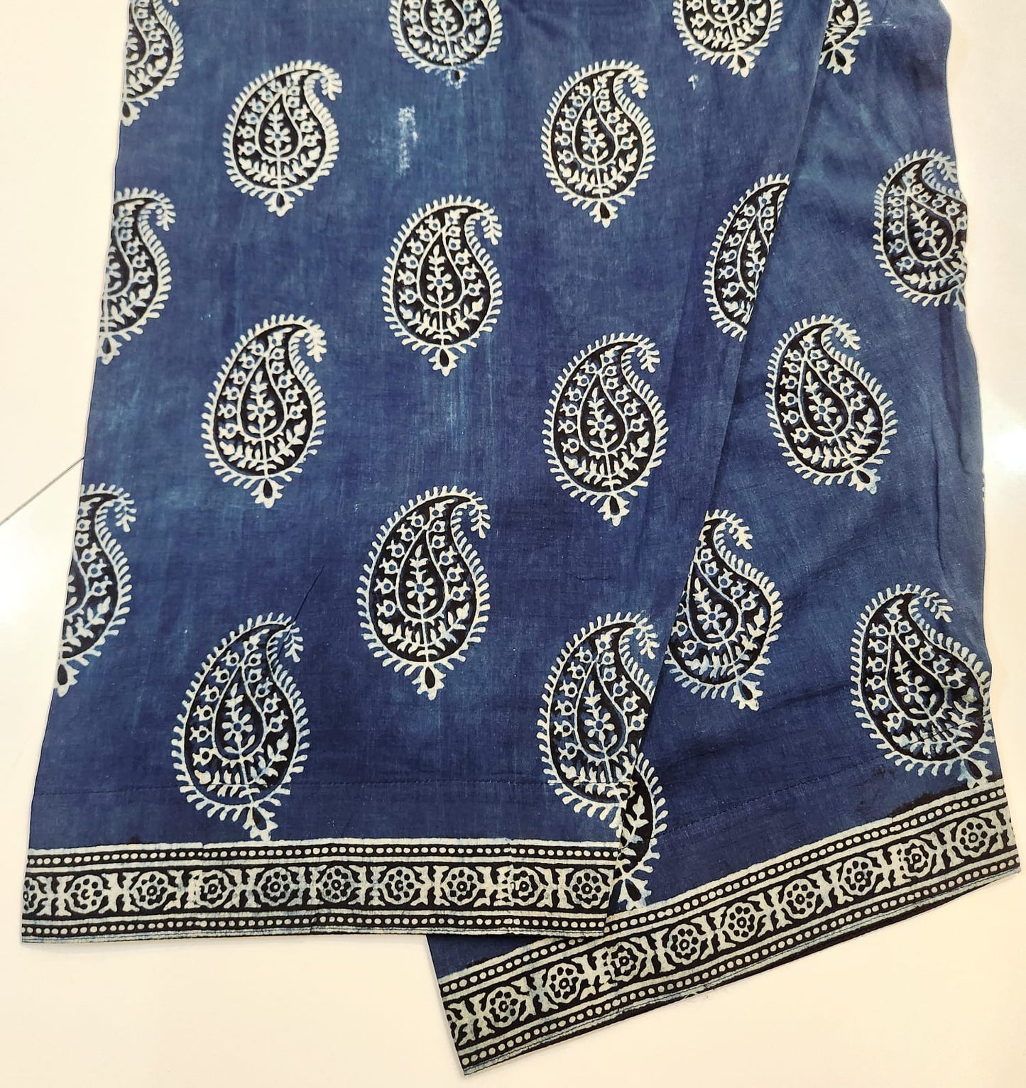 Indigo Blue Natural dyed Farshi shalwar Medium to Large