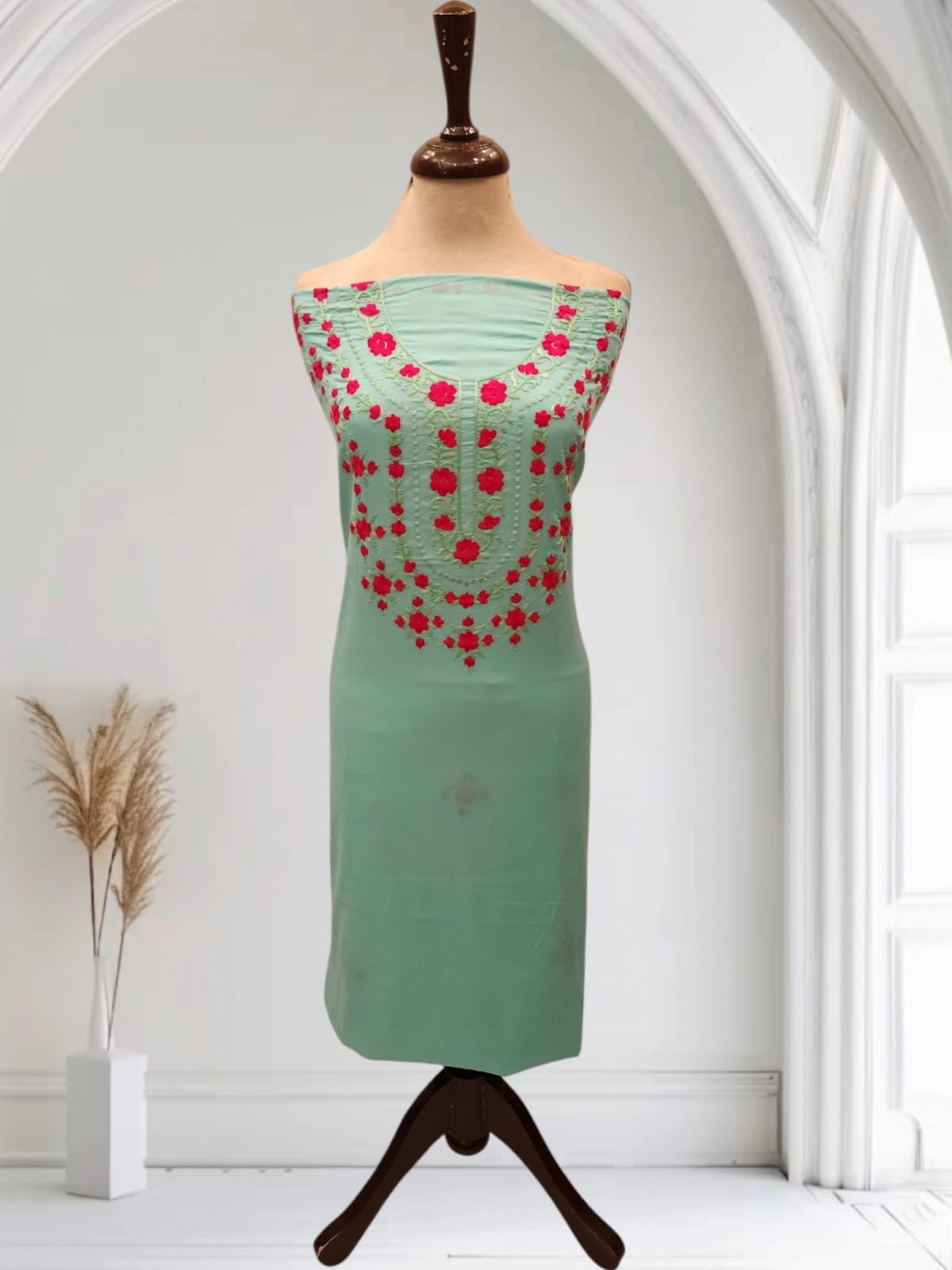 Lawn hand embroidered shirt